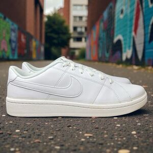 Nike Court Royale 2 Triple White Low Top Sneakers Womens 11